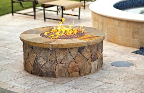 Fire Pit With Natural Gas Fire Rings