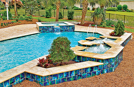 vintage 1960s ceramic swimming pool pavers bricks tile lot of 8 