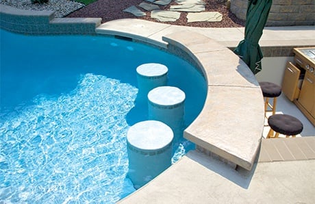 Poolside discount bar stools