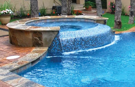 pool-with-infinity-spa-tiled-spillway