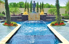 T-shaped-pool-with-statue-and-deck-jets