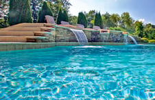 cascade-waterfalls-on-swimming-pool