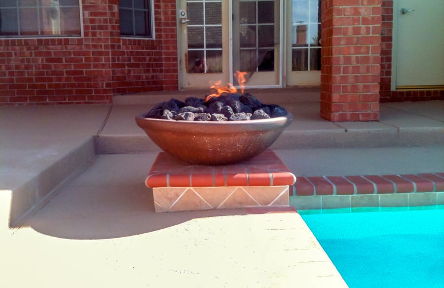 fire-pot-on-swimming-pool