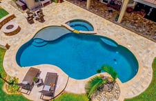 gunite-pool-with-platform-deck-for lounge-chairs