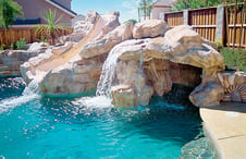 artificial-rock-waterfall-slide-pool