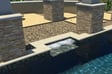 jetted-loveseat in-swimming-pool