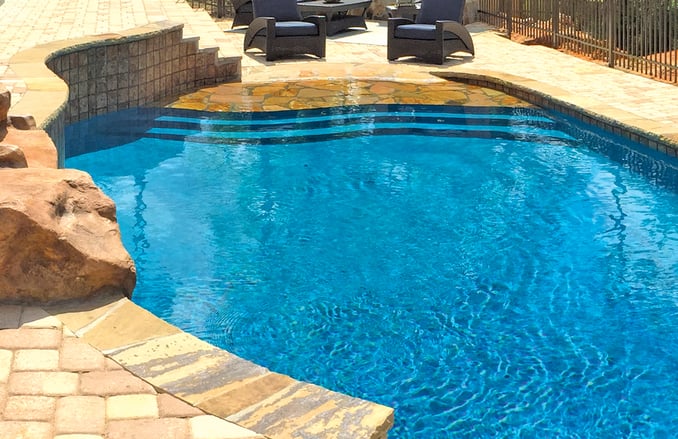 Swimming Pool Entry Steps: Designing for Extra Fun, Utility and Beauty