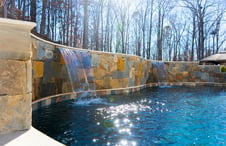 pool-bond-beam-with cascade-water-feature