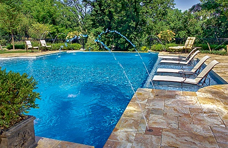 baja shelf rectangular pool