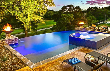 Swimming Pool Fire Features 15 Hot Examples In Photos
