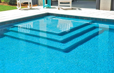 Swimming Pool Entry Steps: Designing for Extra Fun, Utility and Beauty