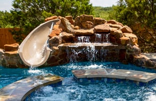 low-profile-waterslide-on-gunite-pool-