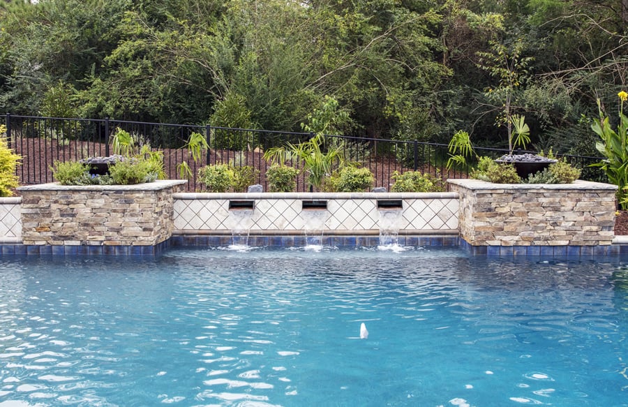 Pool Scupper / Spout Water Features with Stunning Examples